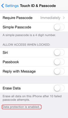 วิธีการเข้ารหัส iPhone ของคุณ 1